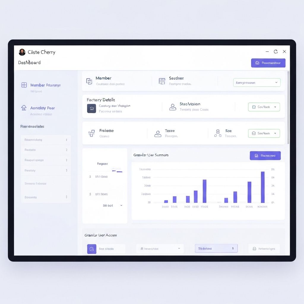 Cliste Cherry Admin Dashboard Interface