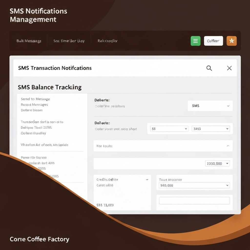 SMS Notifications Management Interface